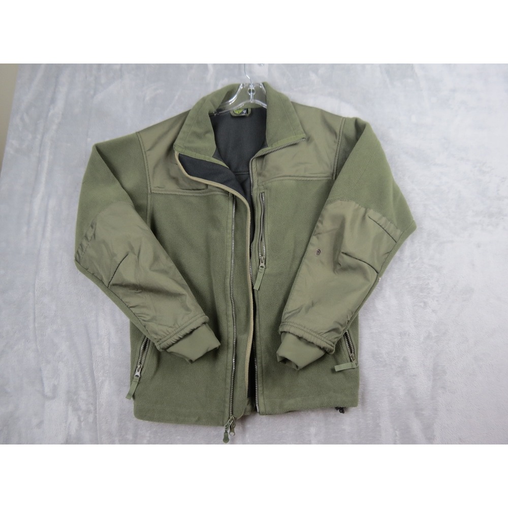 Condor Fleece Jacket Mens Medium Olive Drab Tactical Full Zip Reinforced Elbows
